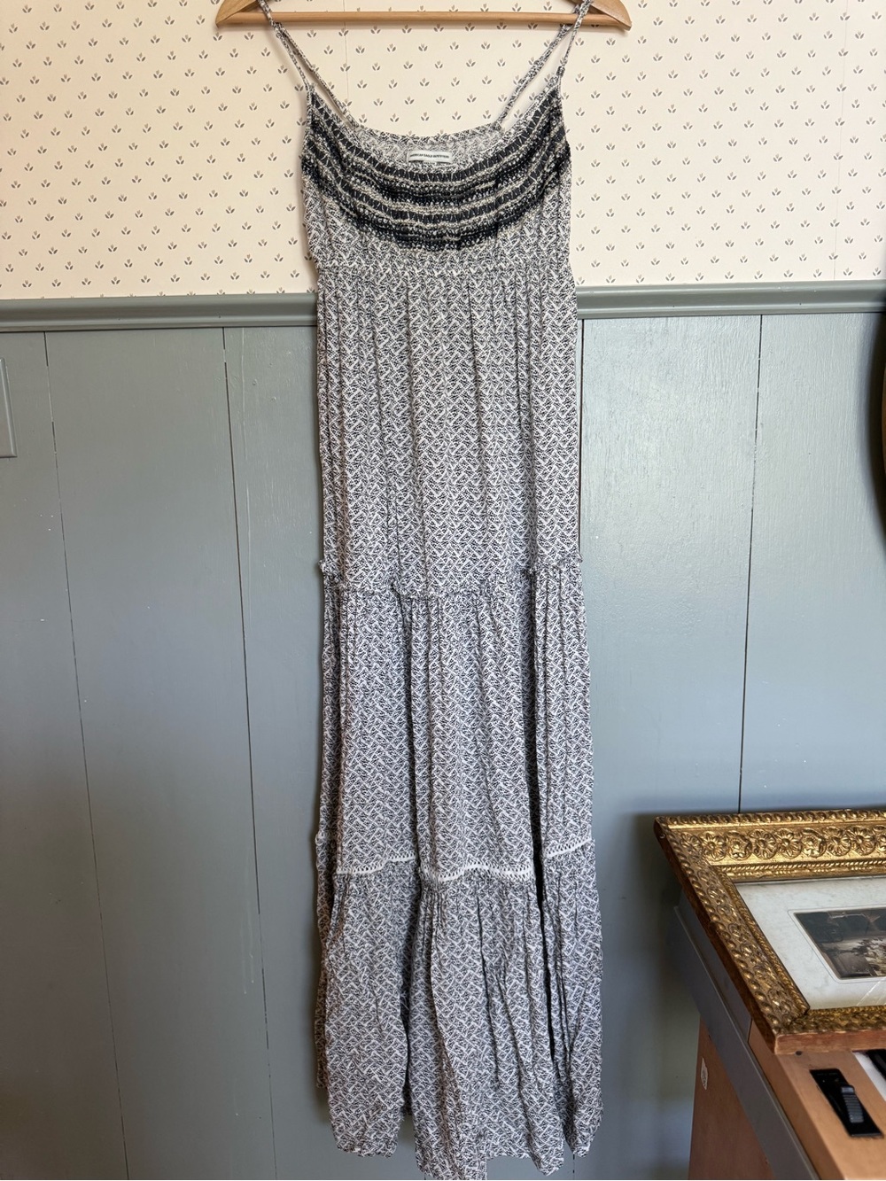Printed Smocked Maxi Dress